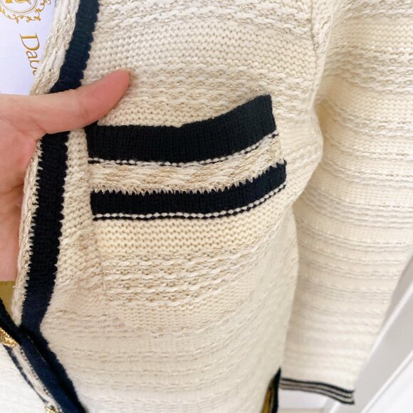 NWT Women V Neck Creamy Knit Long Cardigan Sweater Jacket - Picture 3 of 5